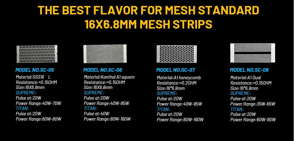 Kit Pod Meson AIO 100W Steam Crave mesh deck