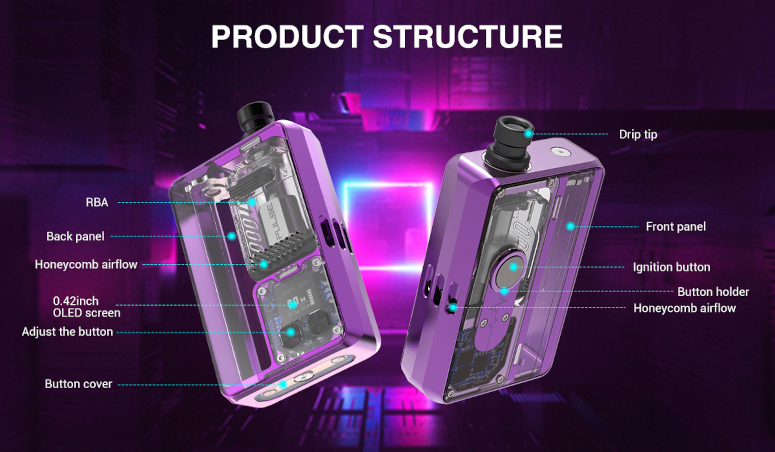 Kit Pulse AIO V2 80W Vandy Vape structure