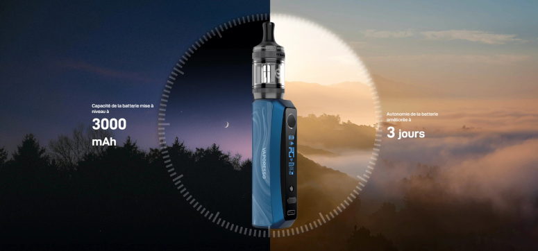 Kit GTX One pro Vaporesso batterie