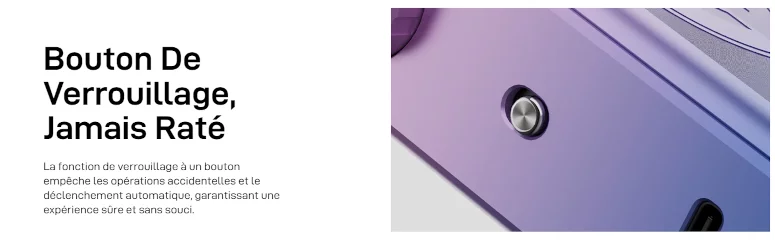 Box Gen Max Vaporesson bouton vérouillage dévérouillage