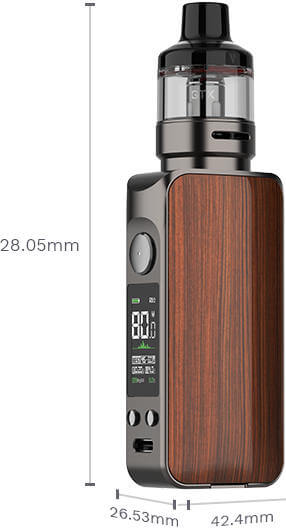 Kit LUXE 80 S Vaporesso dimensions