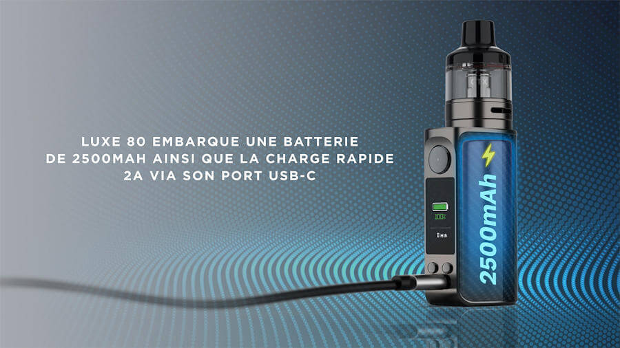 kit luxe 80 Vaporesso batterie