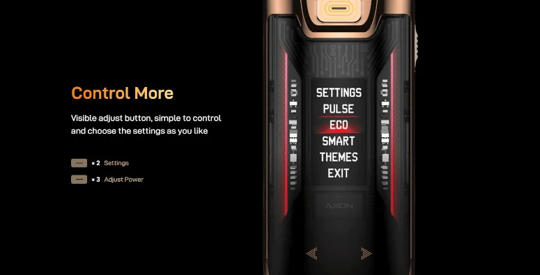 Kit Luxe XR Max 2 Vaporesso interface