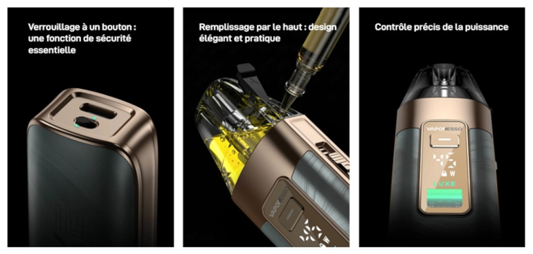 Remplissage cartouche luxe x3 Vaporesso