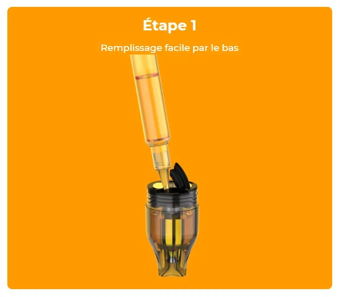 Kit Pod Veco Go 1500mAh Vaporesso remplissage