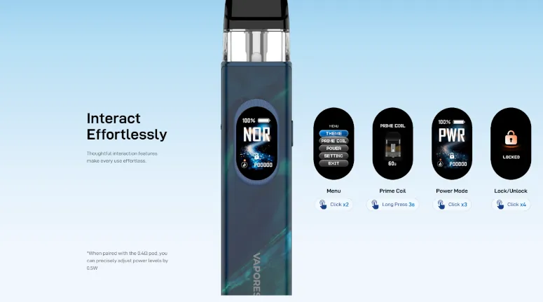 Kit pod Xros 6 Vaporesso écran