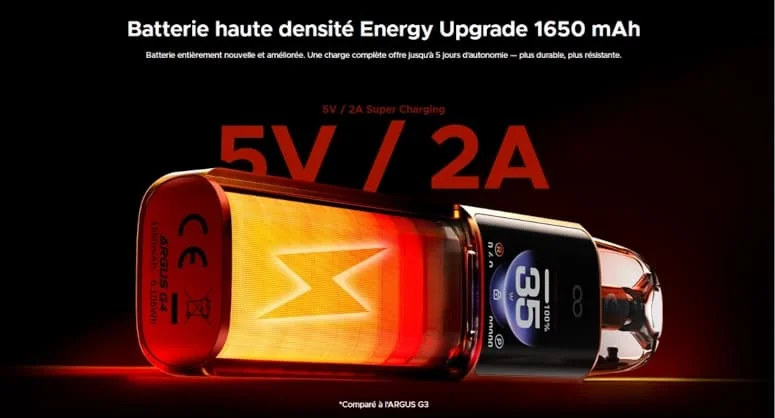 Kit Argus G4 Voopoo batterie
