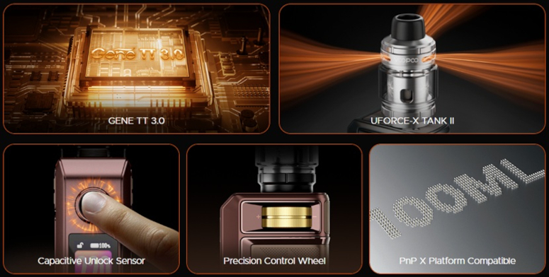 Kit Drag 6 4400mAh Voopoo caracteristiques techniques