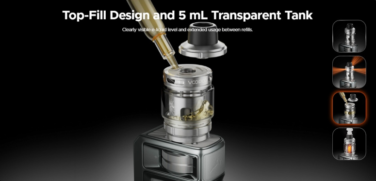 Kit Drag 6 4400mAh Voopoo remplissage