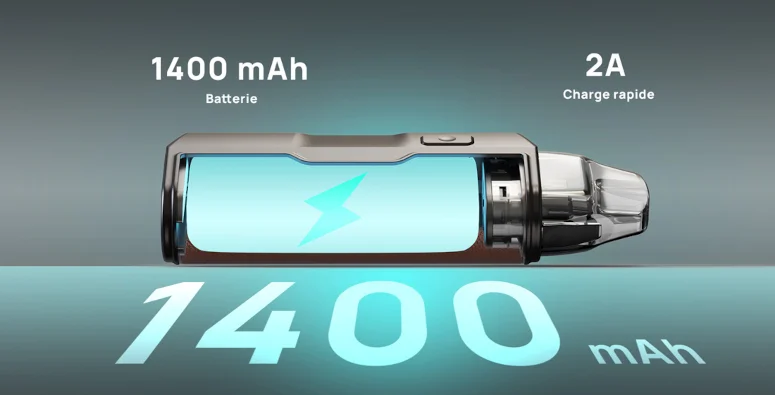 Kit Pod Pulz Pro 1400mAh Voopoo batterie