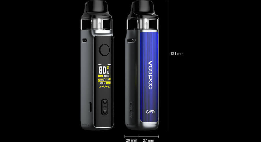 dimensions Vinci X II Voopoo