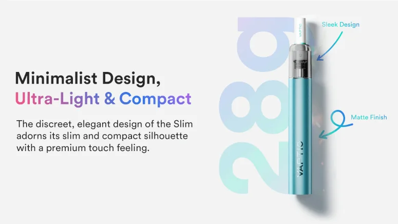 design minimaliste kit slim starter vaptio