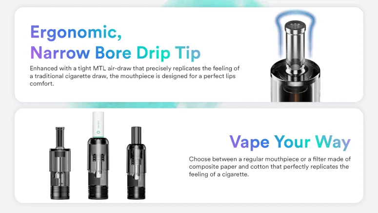 Kit Slim Starter 500mAh Vaptio cartouches