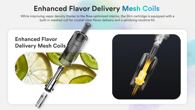 Kit Slim Starter 500mAh Vaptio résistance saveurs