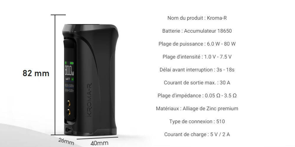 kroma R dimensions innokin