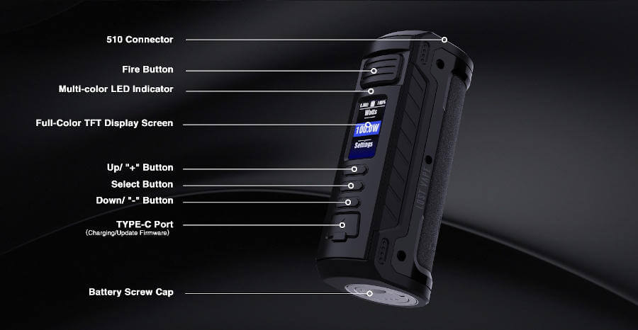 Box Hyperion DNA 100C Lost Vape caractèristiques
