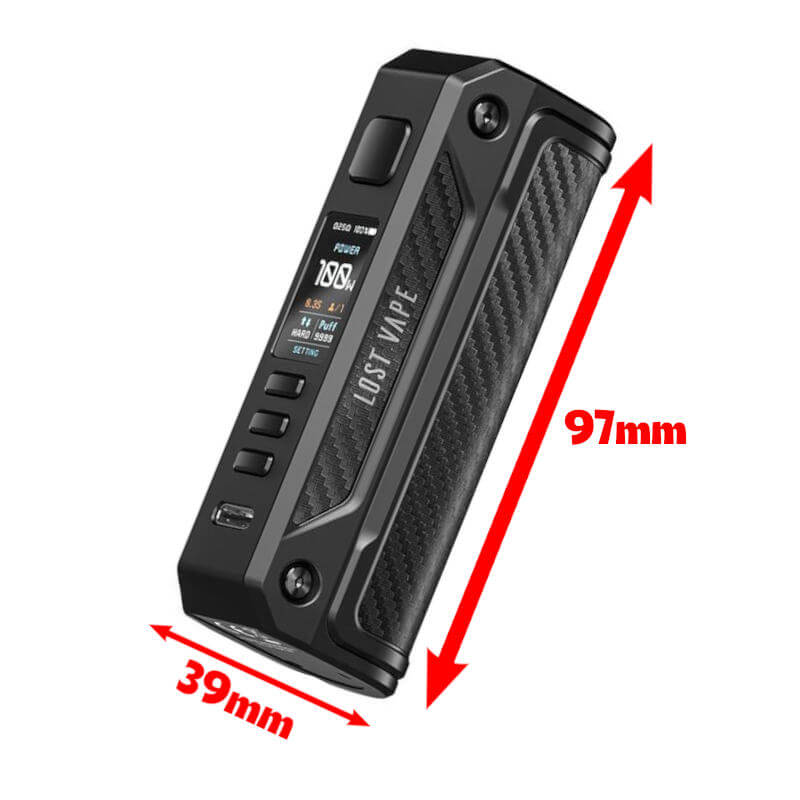 Box Thelema Solo 100W - Lost Vape dimensions