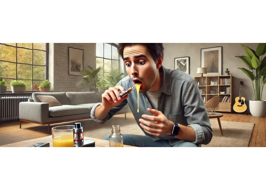 Avoir du e-liquide dans la bouche, est-ce dangereux ?