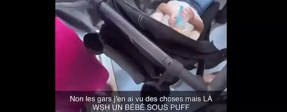 Un bébé vapote une puff à Lyon