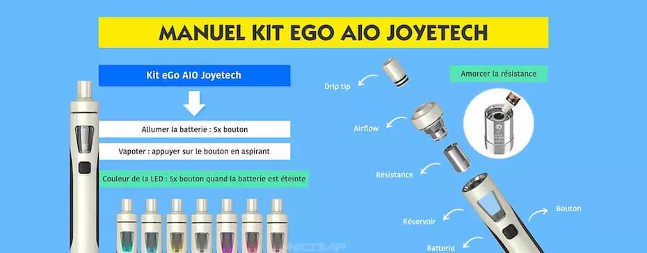 Mode d’emploi du kit eGo AIO Joyetech