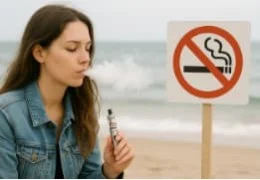 La cigarette électronique sera-t-elle interdite sur les plages ?